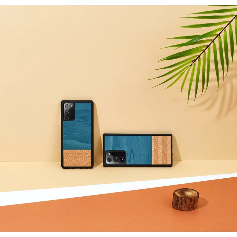 Man and Wood -puhelinkotelo Galaxy Note 20 Ultra Denim musta