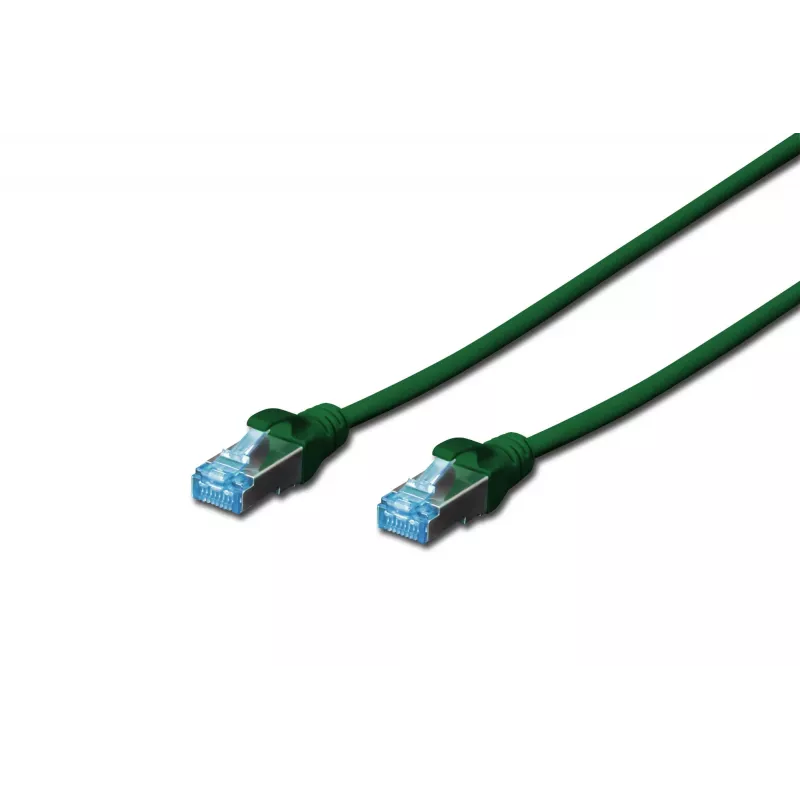 Verkkokaapeli Digitus CAT 5e SF/UTP RJ-45 0,5 m vihreä