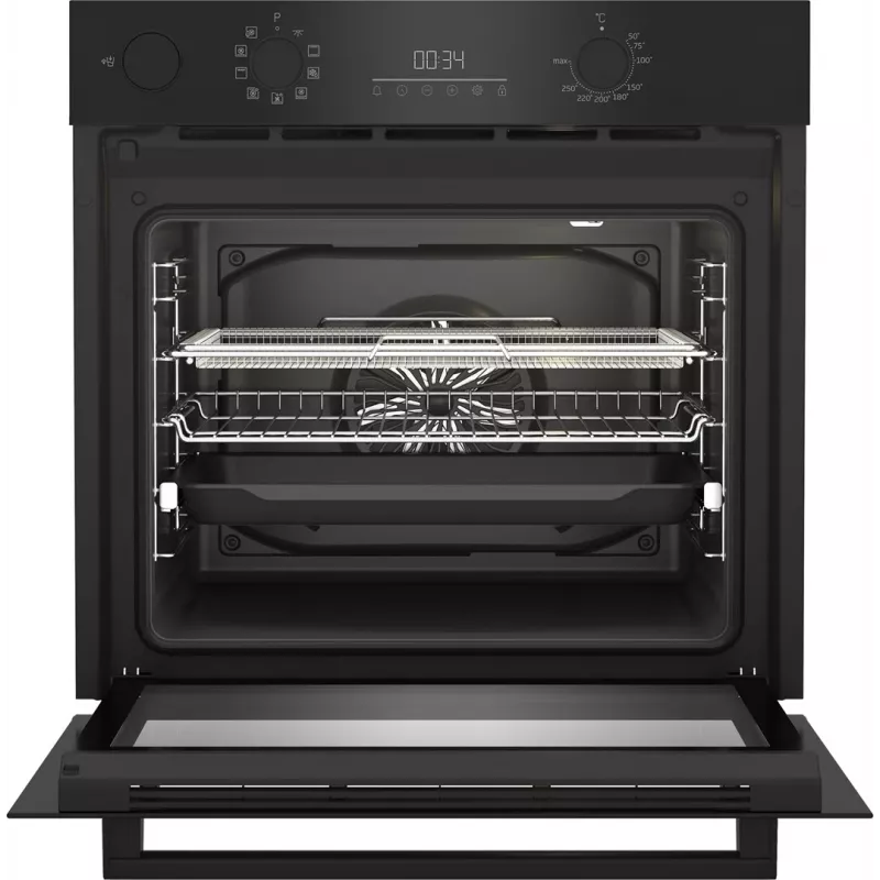 Kalusteisiin asennettava sähköuuni BEKO BBIS17300BSEA, 60 cm, 72 L, monitoiminen, SteamAid™, Airfry, A+