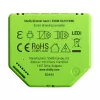 Upotettava himmennin Shelly Dimmer Gen3 — LED max. 150W, halogeeni max. 200W, 220–240V, langaton, musta/lime