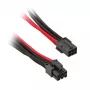 SilverStone 6-pin PCIe - 6-pin PCIe -kaapeli 250 mm - musta/punainen