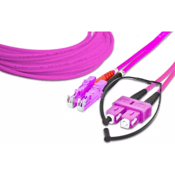 Lightwin korkealaatuinen duplex-kuitu-patchkaapeli - MM OM4 - LSH - SC (LDP-50 LSH-SC 10.0 OM4)