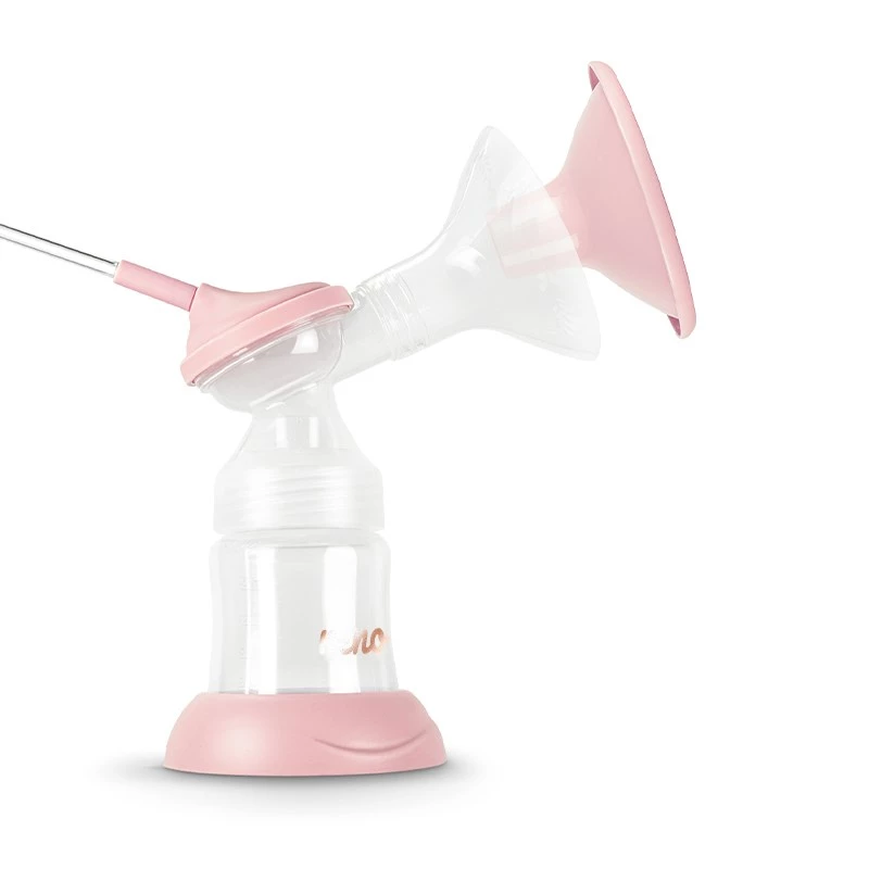 Sähköinen rintapumppu neno Bella Twin – elektroninen, 150 ml pullot, 6 stimulaatio- / 9 imutaso, USB Li-Ion-akku, pinkki/läpinäkyvä