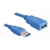 USB-kaapeli DeLOCK USB 3.0-A uros/naaras - 2 m