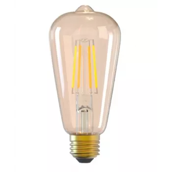 Älylamppu Tellur WiFi Filament E27 amber lämmin valkoinen himmennettävä 6W 806lm