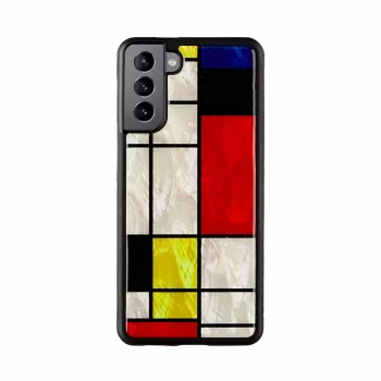 Suojakotelo iKins Samsung Galaxy S21+ — Modrian musta