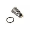 DimasTech ilkivaltasuojattu painonappi 19 mm Silverline Dot RGB PD210