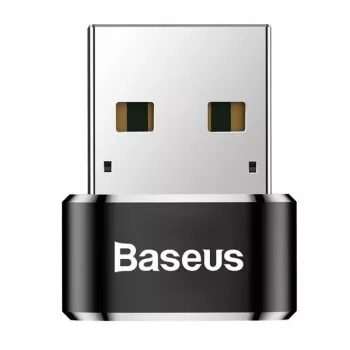 Baseus USB-uros - Type-C-naaras -sovitin muunnin musta