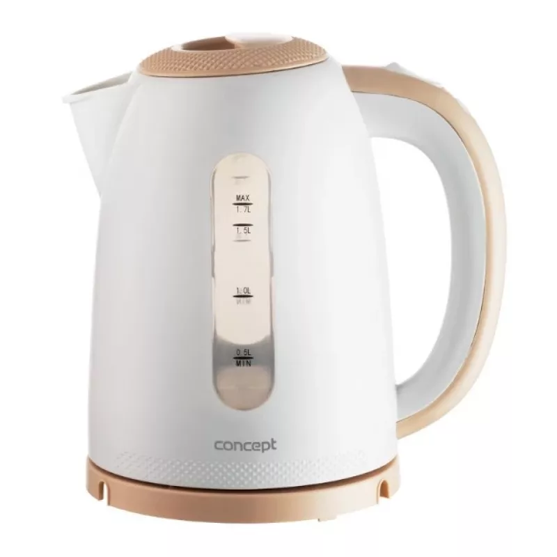Sähköinen vedenkeitin Concept Solution RK2331 — 1,7 L, 2200 W, beige/valkoinen