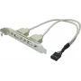 USB 2.0 -sisäinen asennusteline ShiverPeaks 75620, 2 × Type-A-liitäntä ja 10-napainen emolevyliitin