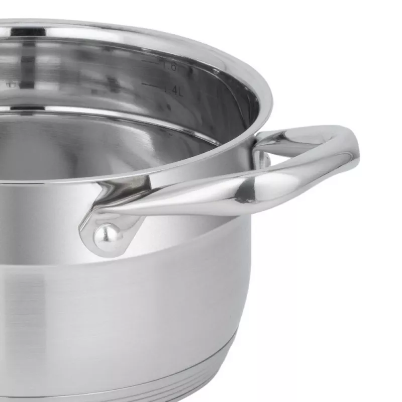 Pyöreä ruostumattomasta teräksestä valmistettu kattila Resto Kitchenware Libra 1,9 L