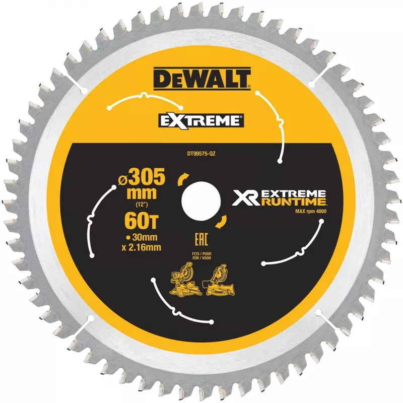 DeWALT DT99575-QZ pyörösahanterä 30,5 cm 1 kpl