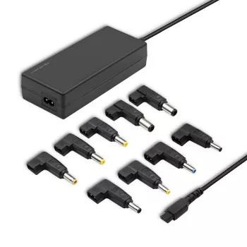 Qoltec 50012 automaattinen yleisvirtalähde 90W | 9 pistoketta | +virtajohto