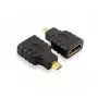 Techly IADAP-HDMI-MD kaapeliadapteri Micro HDMI D musta