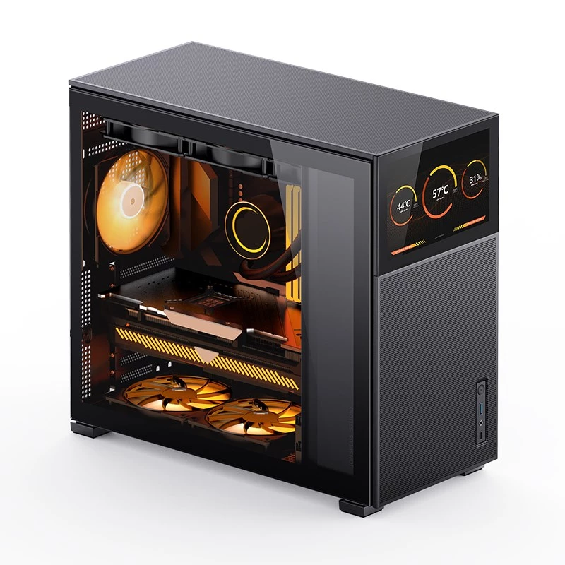Tietokonekotelo Jonsbo D41 MESH Midi Tower musta