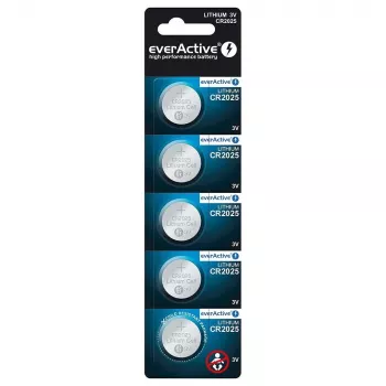 Litiumparisto mini everActive CR2025 - blisteri 5 kpl