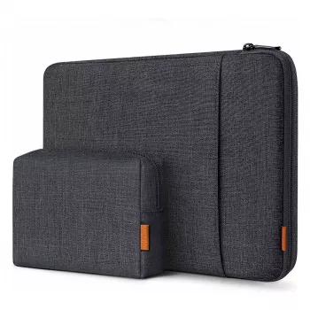 Sleeve-laukku Inateck LB01006 33 cm (13 tuuman) laitteille, musta/harmaa