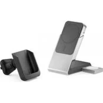 Kannettava varavirtalähde Alogic Matrix+ Wireless 3-in-1 -latausasema MagSafe + ilmanvaihtoteline, 5000mAh