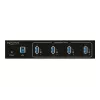 Delock 63309 ulkoinen teollisuus-USB-keskitin, 4 x USB 3.0 Type-A, 15 kV ESD-suojaus, metallikotelo, seinäasennettava