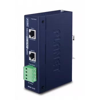 PLANET IPOE-162S - PoE-jakaja (DIN-kiskokiinnitys mahdollinen) - 48 - 56 V - 25 wattia - Ethernet 10/100/1000 - lähtöliitännät: 1