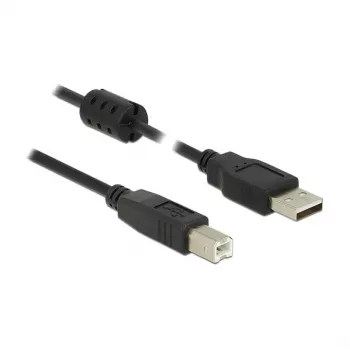 USB-kaapeli DeLOCK 84896 USB 2.0 1,5 m USB A USB B musta