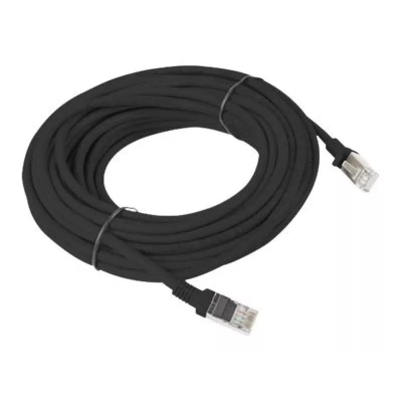 Verkkokaapeli LANBERG PCU6-10CC-1000-BK RJ-45 Cat6 U/UTP 10 m musta