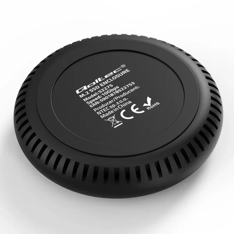 Qoltec 52275 M.2 SSD-telakka, SATA/NVMe, USB-C