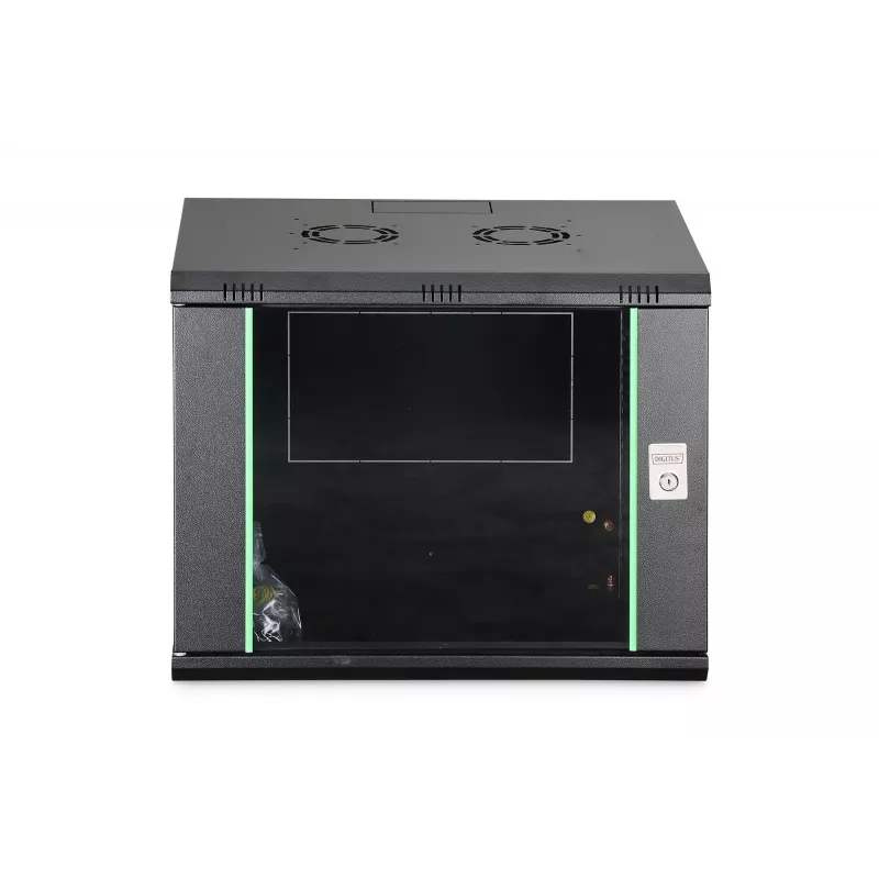Seinäkiinnitteinen kaappi DIGITUS Dynamic-N 9U, 600x450 mm (LxS), IP20, avainlukko, kokoamaton