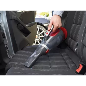 Black & Decker ADV1200 käsipölynimuri harmaa, punainen pussiton
