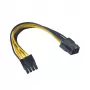Akasa 6-Pin PCIe - 8-Pin ATX12V -adapterikaapeli (AK-CB051)