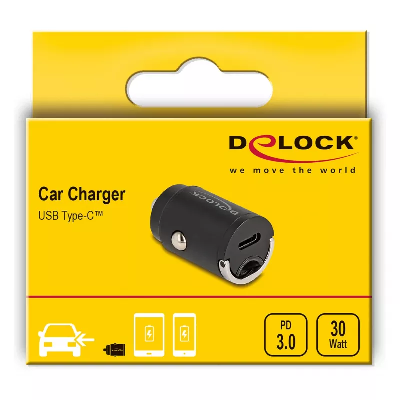 Autolaturi DeLOCK 64278 universaali musta pikalataus 12-24V