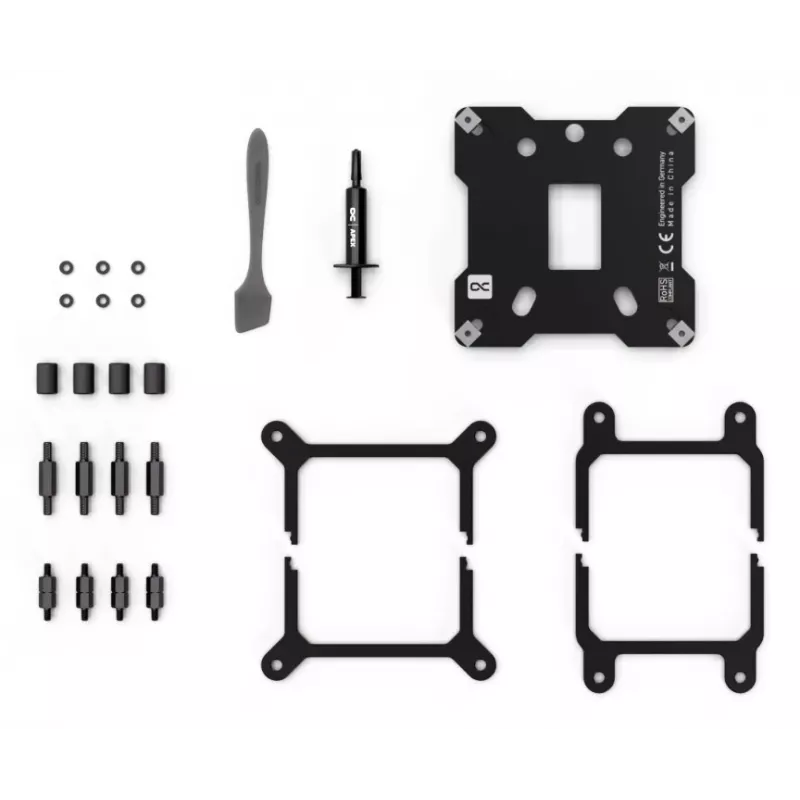 Alphacool Core 1 Black 13443 prosessorin vesijäähdytyslohko, kannat 1700/1851/AM4/AM5, musta
