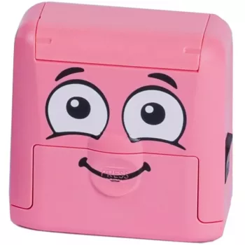 Colop Marky suorakaiteen muotoinen pinkki leimasin paperille ja tekstiilille