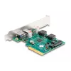 DeLOCK PCI Express x4 -kortti 1 x USB Type-C 1 x USB Type-A 10 Gbit/s