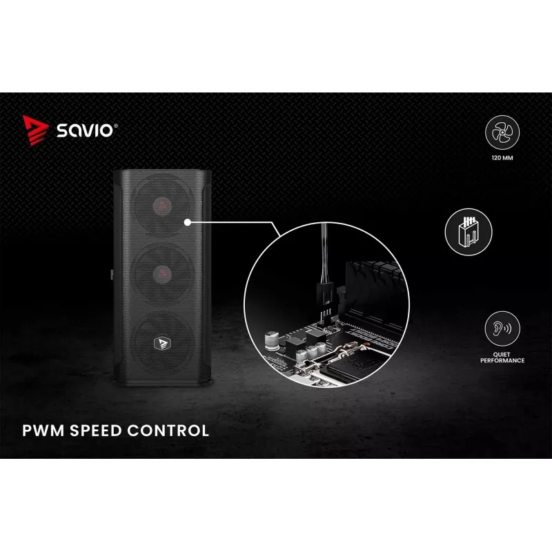 SAVIO SAVGBLADE 120mm PWM kotelotuuletin