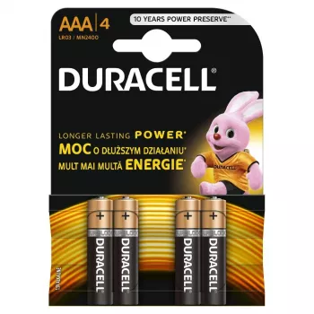 Duracell Basic AAA/LR03 alkaliparistot, 4 kpl