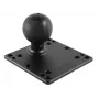 RAM Mounts VESA-levy (120,7 x 120,7 mm) D-pallolla (2,25 tuumaa), 75x75 ja 100x100 mm reikäkuvio (RAM-D-246U)