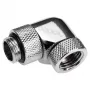 Alphacool Eiszapfen Connector Series - kulmaliitin nestjäähdytysjärjestelmään - hopea-nikkeli