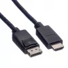 ROTRONIC-SECOMP Roline Green - adapterikaapeli - DisplayPort uros lukittuva - HDMI uros