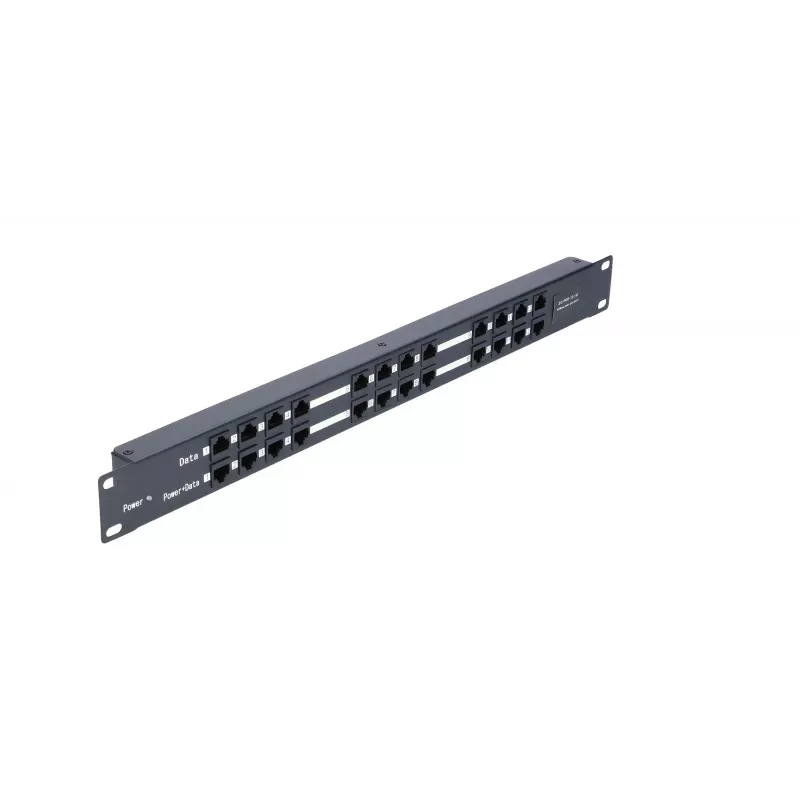 Extralink PoE-injektori 12 portti 12x 100Mb/s RJ45, rack-asennus