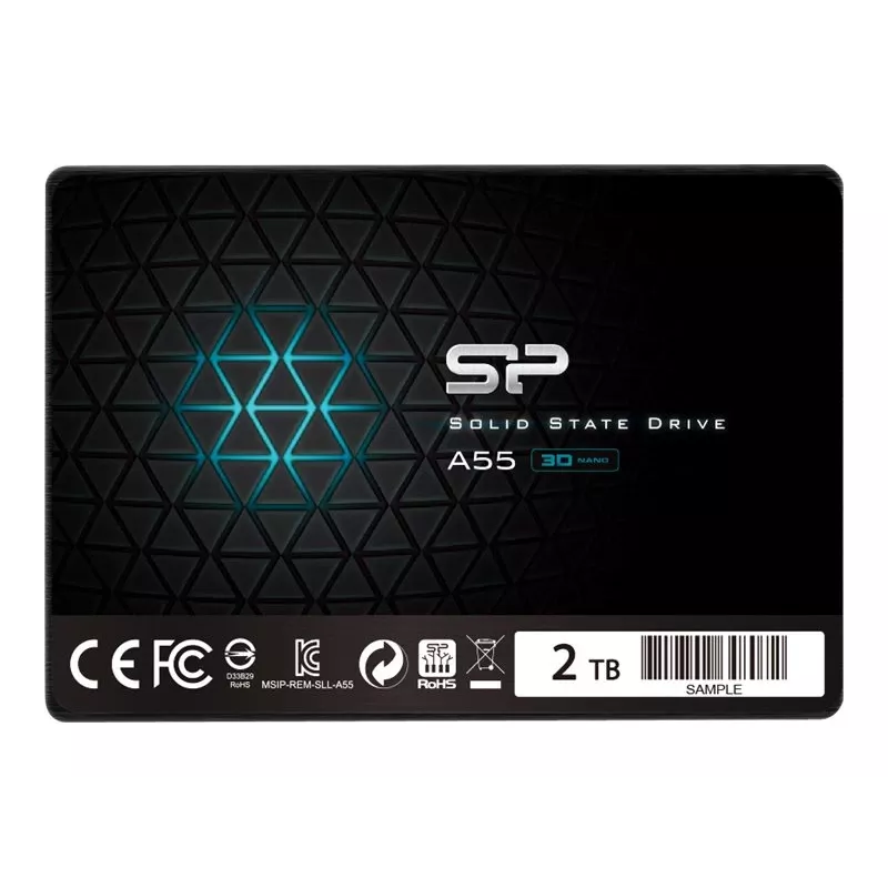 2,5 tuuman SATA III SSD Silicon Power Ace A55 — 2 TB, 560/530 MB/s, 3D-NAND