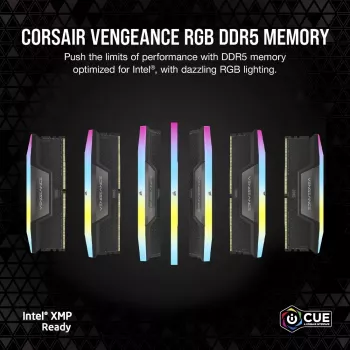 DIMM 48 GB DDR5-6400 (2x 24 GB) Dual-Kit (musta, CMK48GX5M2B6400C36, Vengeance, INTEL XMP)