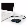 USB-keskitin Port Designs 900121 USB 3.2 Gen 1 Type-A 5000 Mbit/s musta