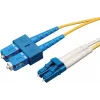Eaton Tripp Lite Series duplex-yksimuotokuitu 9/125 kuitu-patchkaapeli (LC/SC), 3 m (10 ft.) - patchkaapeli - LC yksimuotokuitu (uros) - SC yksimuotokuitu (uros) - 3 m - kuitu - duplex - 9/125