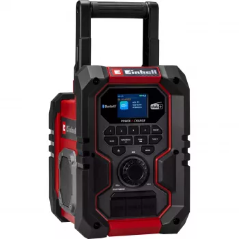 Kannettava radio EINHELL TE-CR 18 Li DAB+ FM Bluetooth USB, paristokäyttöinen (TE-CR 18 Li -yhteensopiva)
