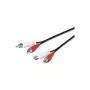 Microconnect AUDCH5 audiokaapeli 5 m 2 x RCA musta