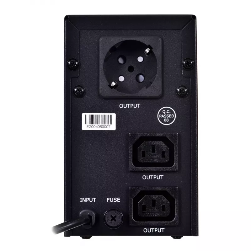 UPS ENERGENIE EG-UPS-031 Line-Interactive 0,65 kVA 390 W 2x C13-lähtöä, 7 Ah VRLA
