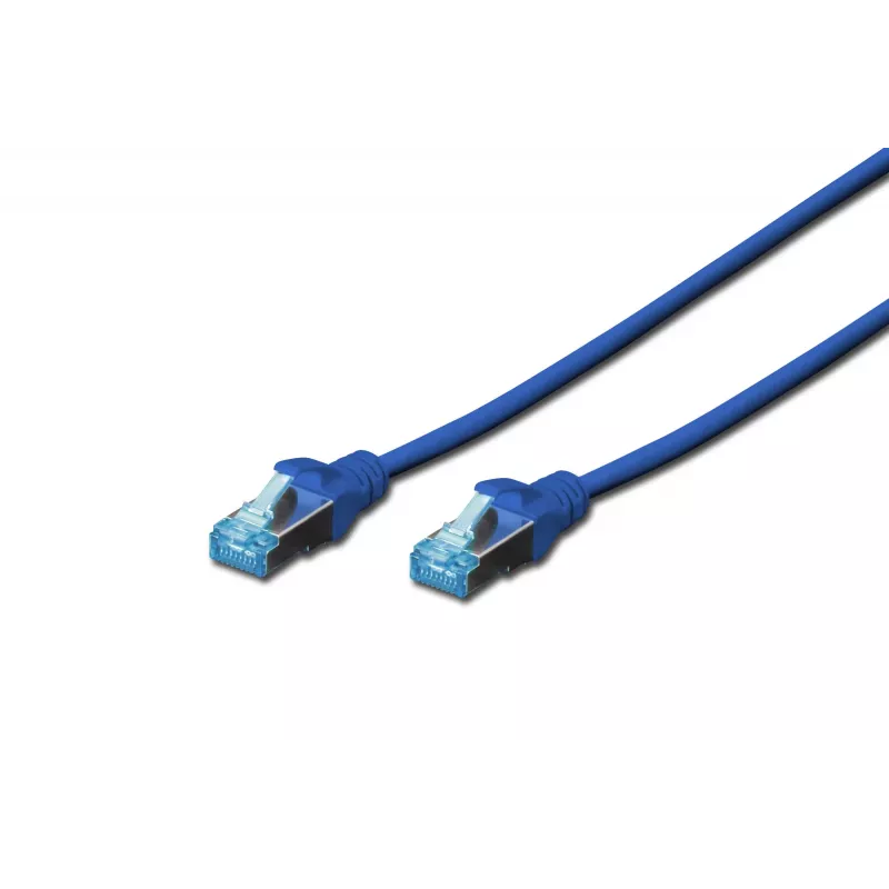 Digitus verkkokaapeli CAT 5e SF/UTP patch-kaapeli RJ45 Cat5e 0,5 m sininen