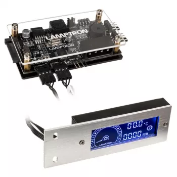 Lamptron TC20 PCI RGB tuuletin- ja LED-ohjain - hopea