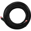 Goobay CAT 6 ulkokäyttöön tarkoitettu patch-kaapeli, U/UTP, musta, 75 m - kuparimateriaali, PE-ulkovaipat (55439)